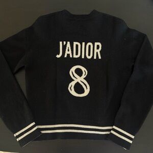 Dior Black and Cream Sweater